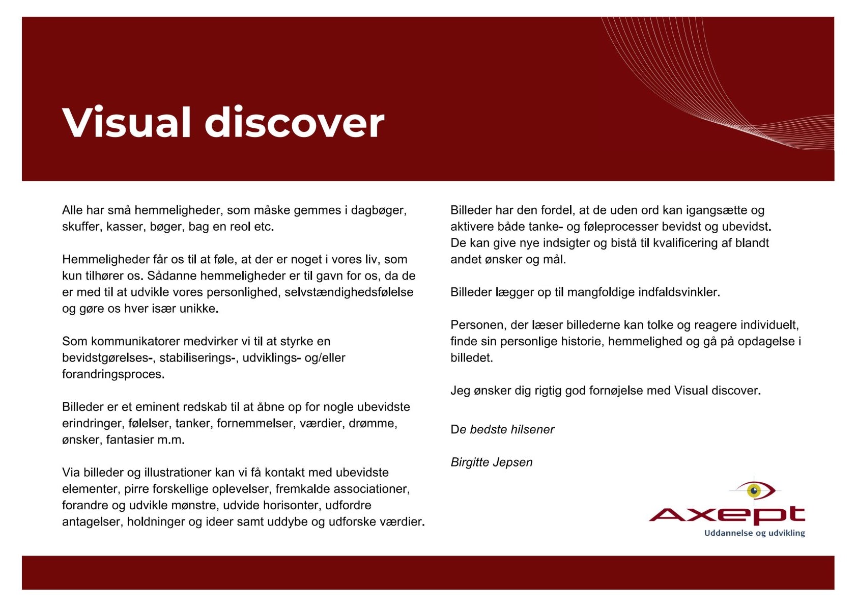 Visual discover billeder - et spændende samtaleværktøj