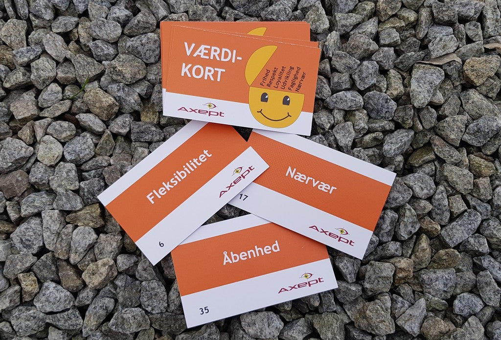 Værdikort - sæt med 35 stk